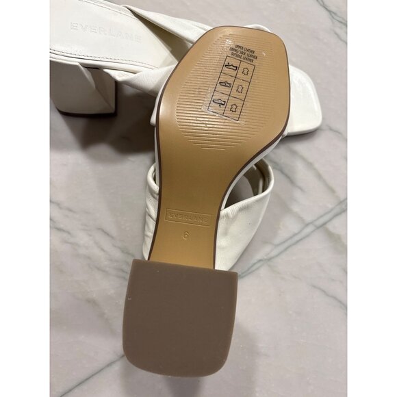 Everlane The Day Twist Heels in Canvas 6 New Womens High Heels Sandals - Picture 10 of 13